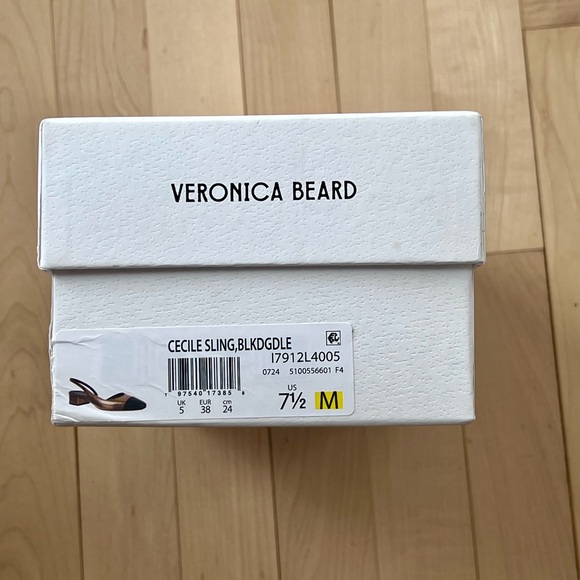 Veronica Beard metallic sling back shoe - Picture 5 of 5